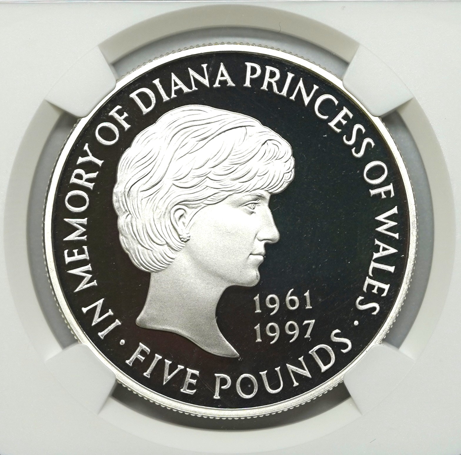 Sold】1999年 ダイアナ 5ポンド銀貨 PF69UCAM NGC | ソブリン